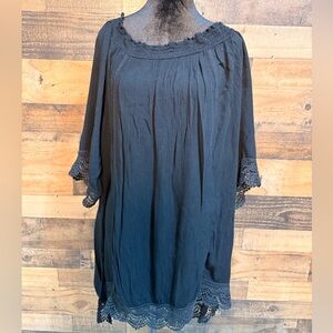 Always For Me Women's Black Lace Swimsuit Cover Up Pool Beach Summer SM 289